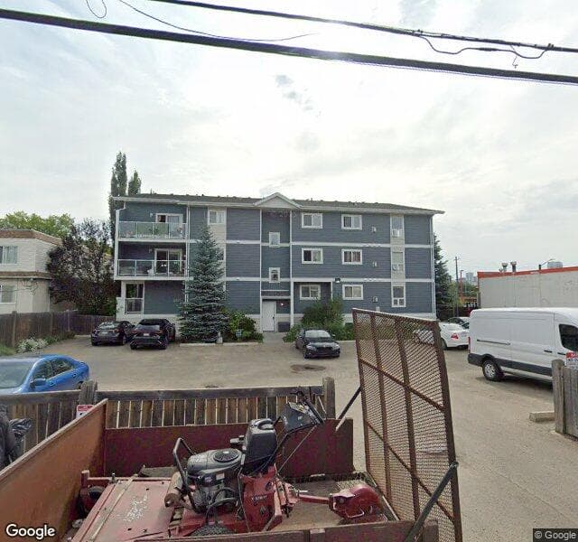 Street view of 402-10710 116 Street NW, Edmonton