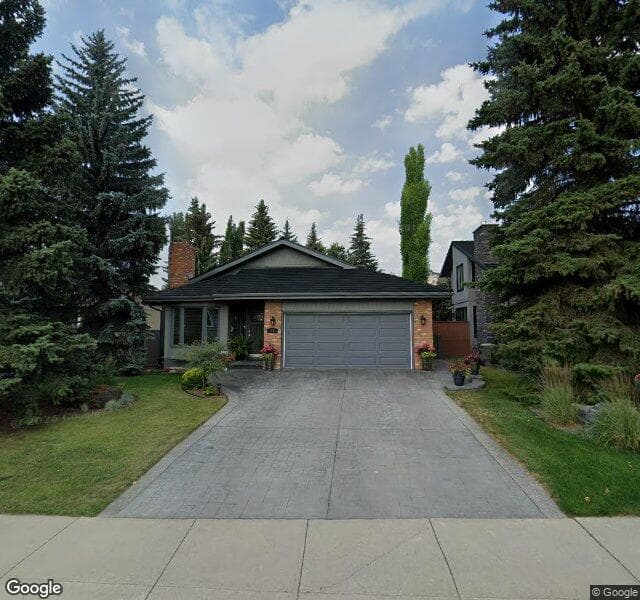 Street view of 43 Woodacres Drive SW, Calgary