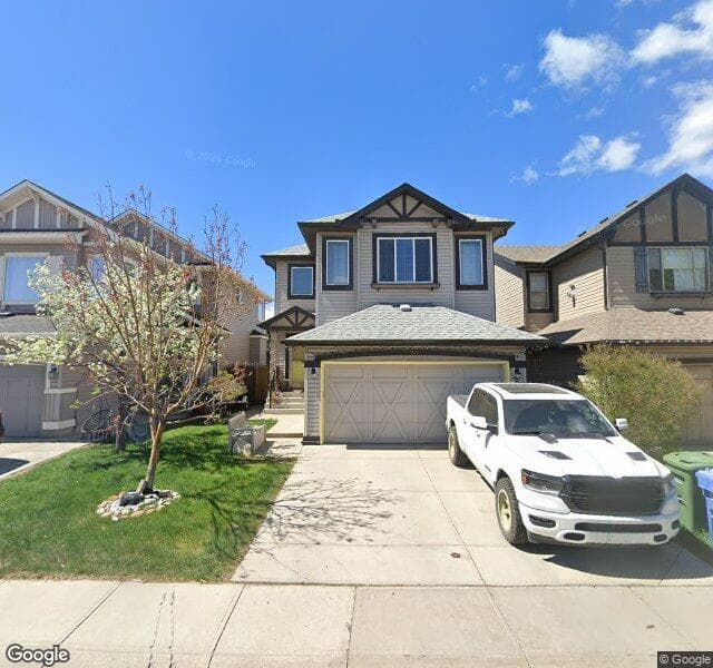 Street view of 87 New Brighton Close SE, Calgary