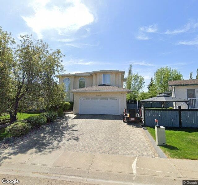 Street view of 15408 59 Street NW, Edmonton