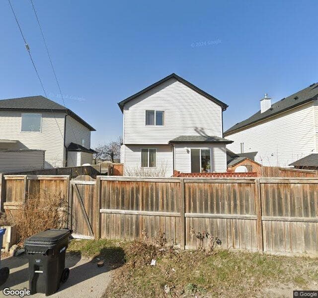Street view of 8325 Saddleridge Drive NE, Calgary