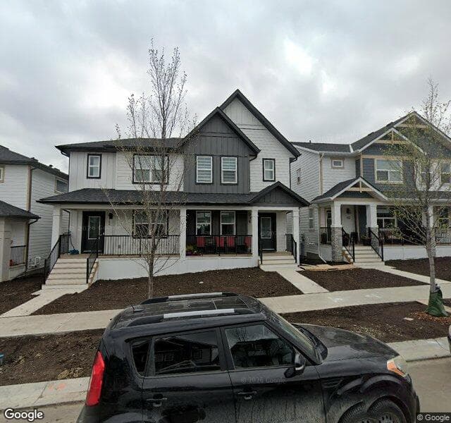 Street view of 108 Veranda Boulevard SW, Calgary