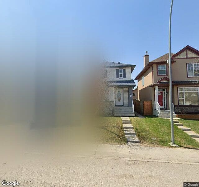 Street view of 119 Taravista Street NE, Calgary