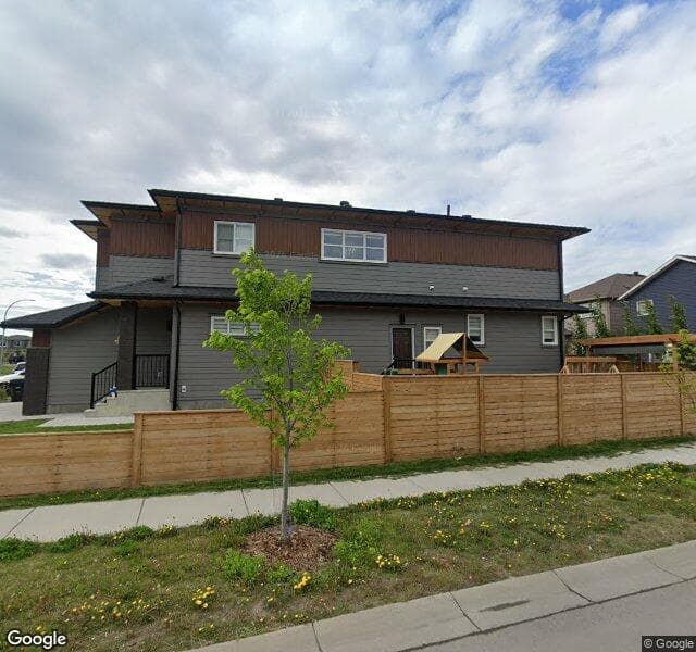 Street view of 9 Savanna Green NE, Calgary