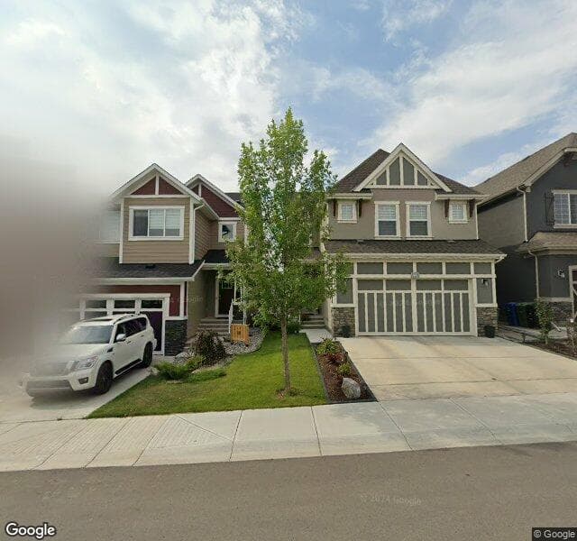 Street view of 82 Masters Villas SE, Calgary
