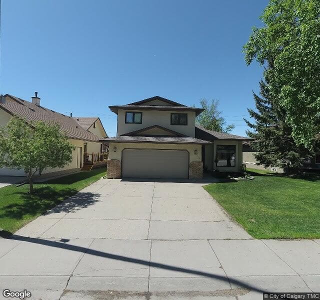 Street view of 303 Hawkwood Boulevard NW, Calgary