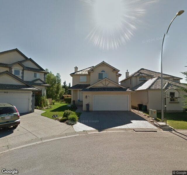 Street view of 941 Sierra Morena Court SW, Calgary