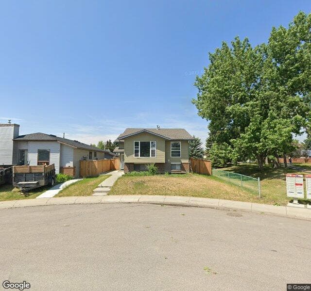 Street view of 48 Aberfoyle Close NE, Calgary