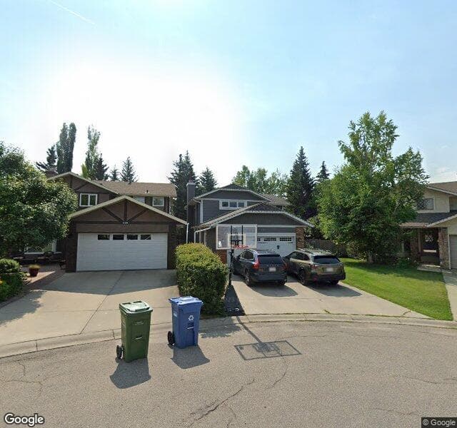 Street view of 135 Woodfield Place SW, Calgary
