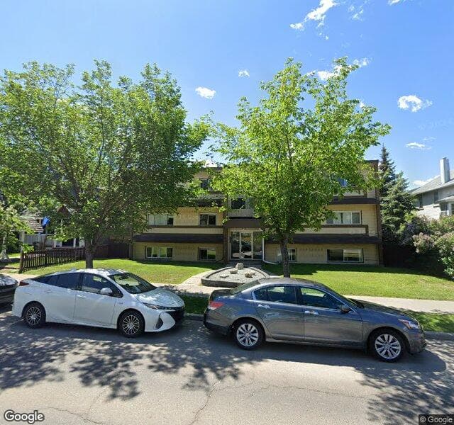 Street view of 1-1633 11 Avenue SW, Calgary