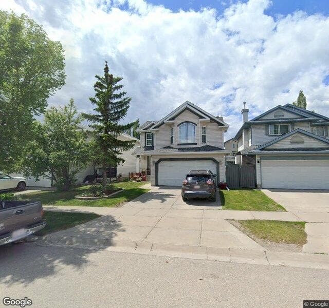Street view of 1047 Coventry Drive NE, Calgary
