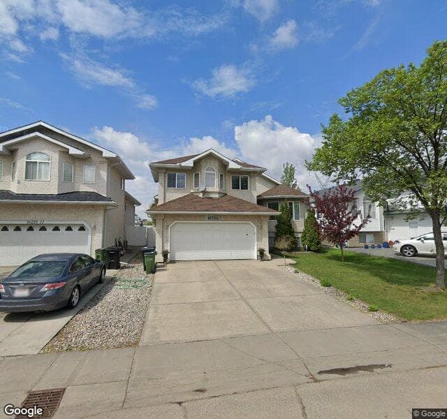 Street view of 16224 77 Street NW, Edmonton