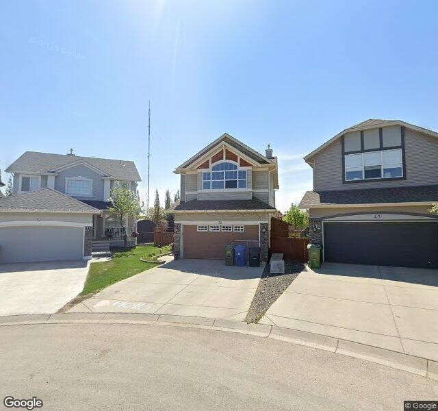 Street view of 39 Cougarstone Landing SW, Calgary