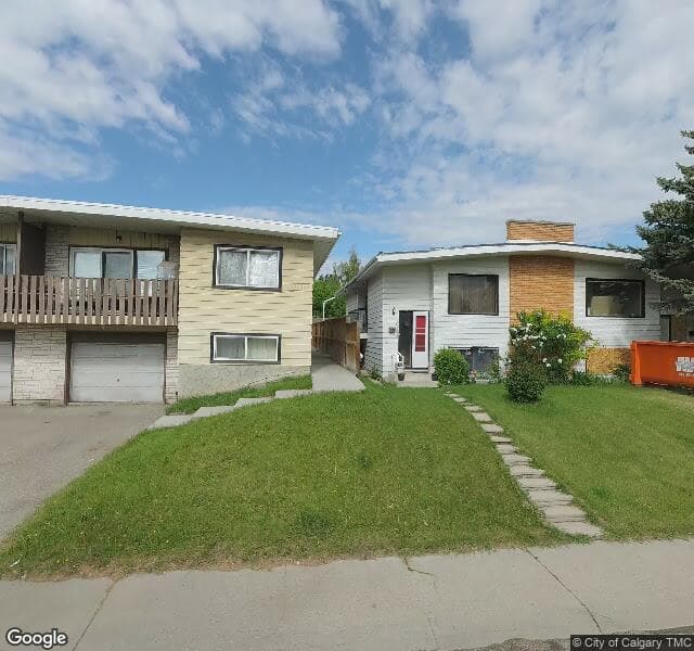 Street view of 10831 Sacramento Drive SW, Calgary