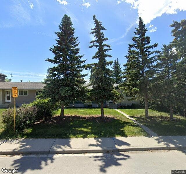 Street view of 6635 Bow Crescent NW, Calgary