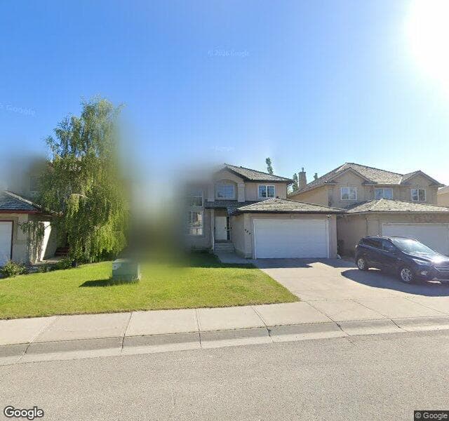 Street view of 649 Hamptons Drive NW, Calgary