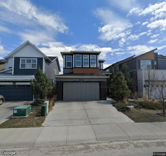 Street view of 1416 Livingston Way NE, Calgary