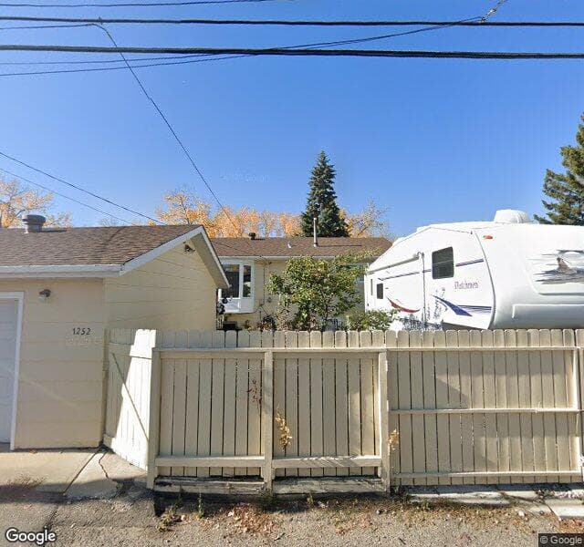 Street view of 1252 Acadia Drive SE, Calgary