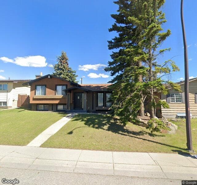 Street view of 5408 Temple Way NE, Calgary