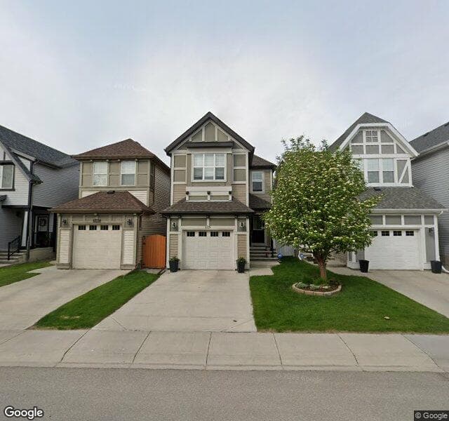 Street view of 129 New Brighton Park SE, Calgary