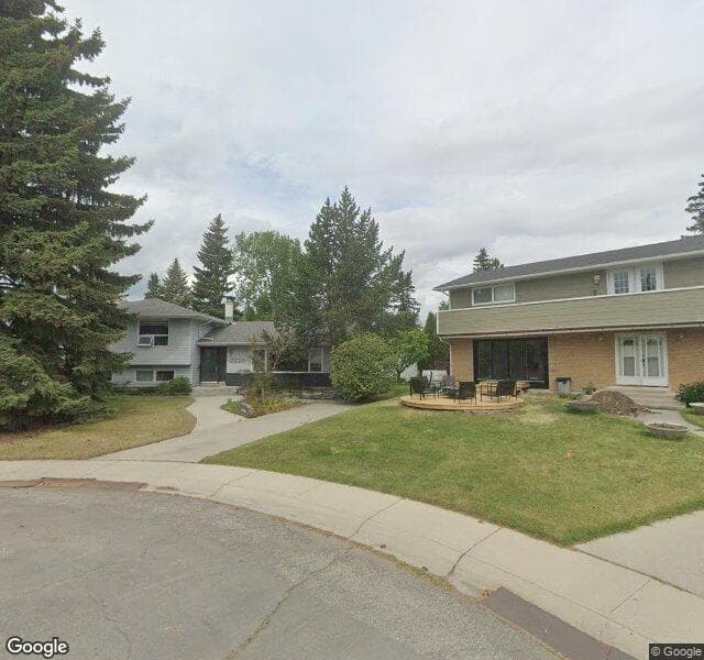 Street view of 3228 Uplands Place NW, Calgary