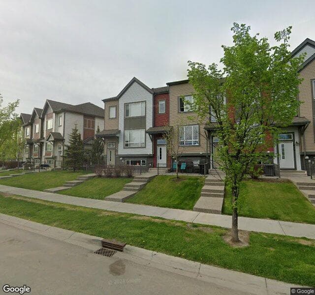 Street view of 129 Copperpond Villas SE, Calgary