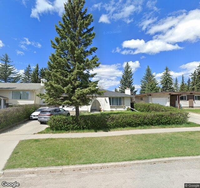 Street view of 5687 Dalhousie Drive NW, Calgary