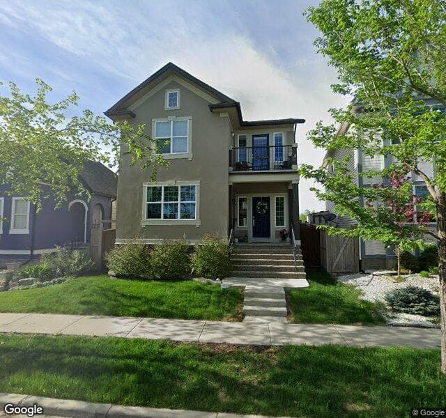 Street view of 163 Elgin Meadows Way SE, Calgary
