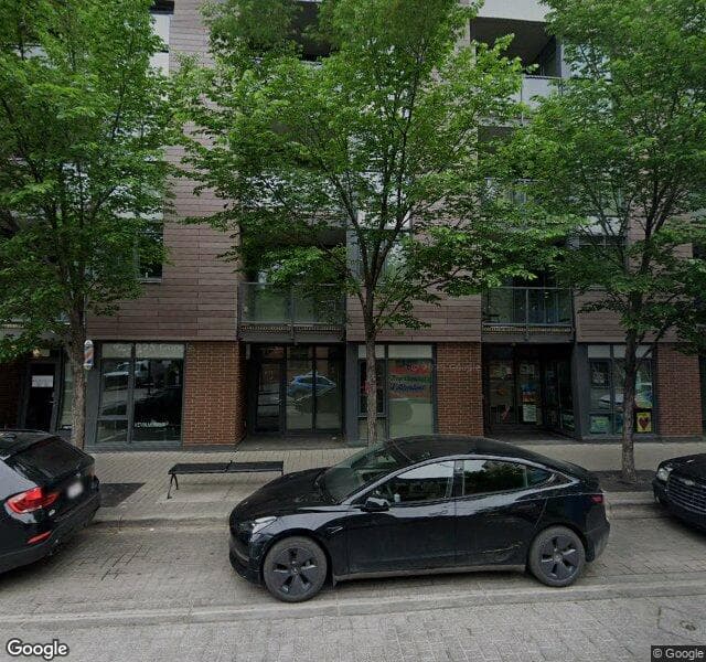 Street view of 550 Riverfront Avenue SE, Calgary
