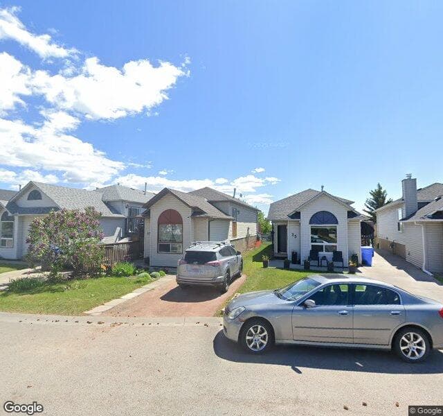 Street view of 27 Hunterhorn Crescent NE, Calgary