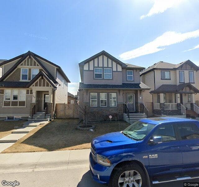 Street view of 165 Skyview Springs Crescent NE, Calgary