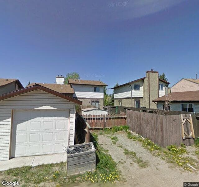 Street view of 40 Abergale Close NE, Calgary