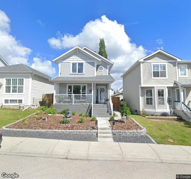 Street view of 114 Tuscany Valley Drive NW, Calgary