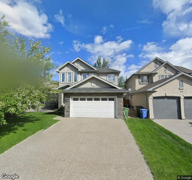 Street view of 210 Cranleigh View SE, Calgary