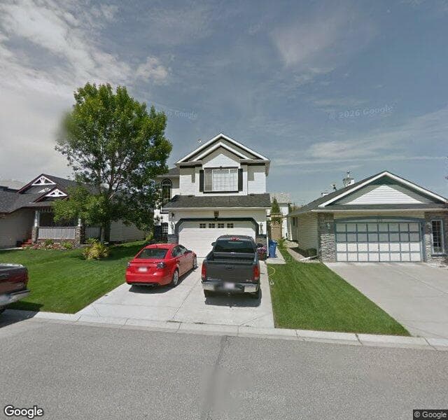 Street view of 97 Chaparral Way SE, Calgary