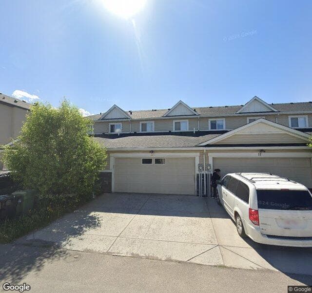 Street view of 21 Saddlelake Alley NE, Calgary