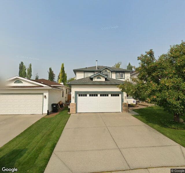 Street view of 229 Scenic View Close NW, Calgary