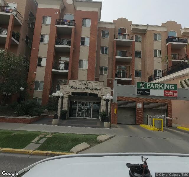 Street view of 505-881 15 Avenue SW, Calgary
