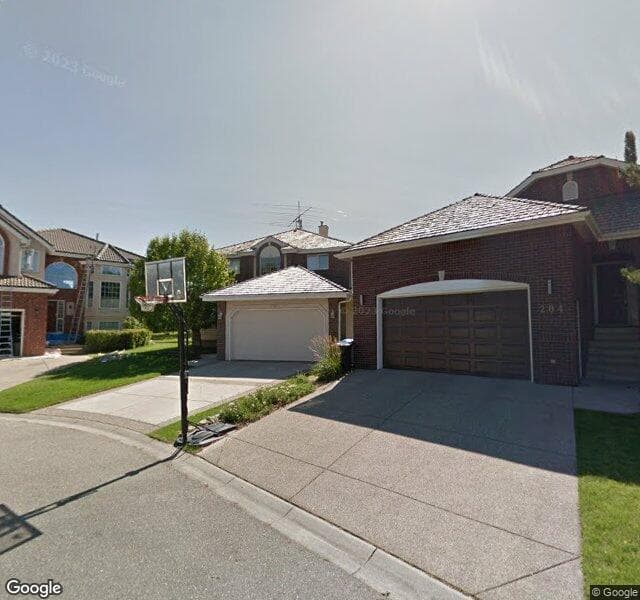 Street view of 208 Patterson Mount SW, Calgary