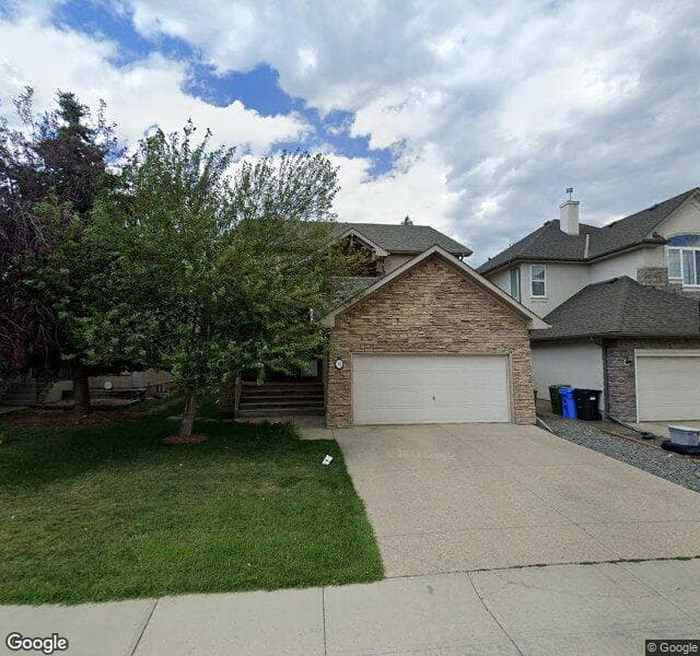 Street view of 16 Strathlea Close SW, Calgary