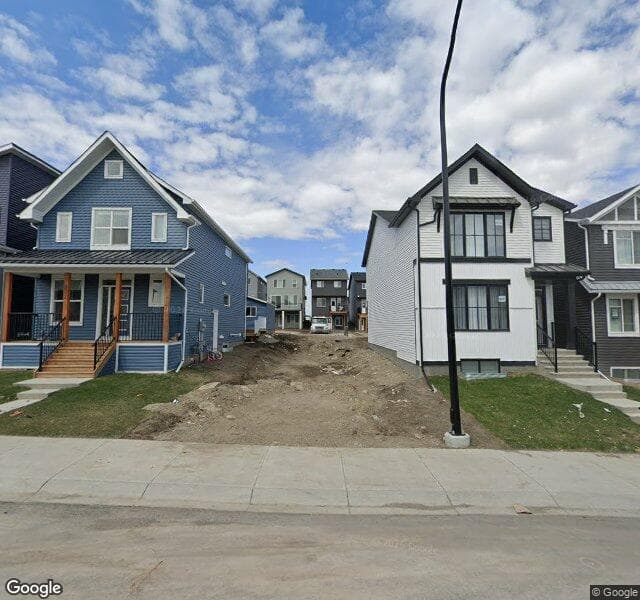 Street view of 906 Livingston View NE, Calgary