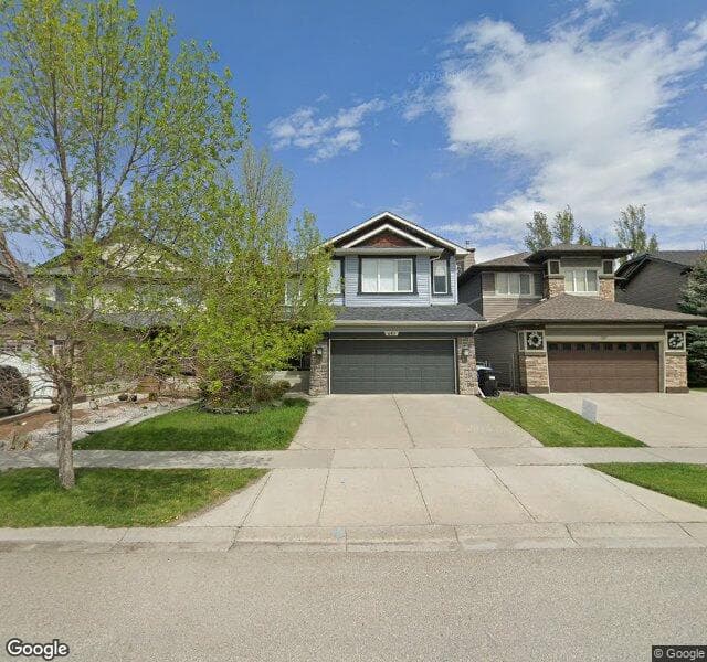 Street view of 643 Chaparral Drive SE, Calgary