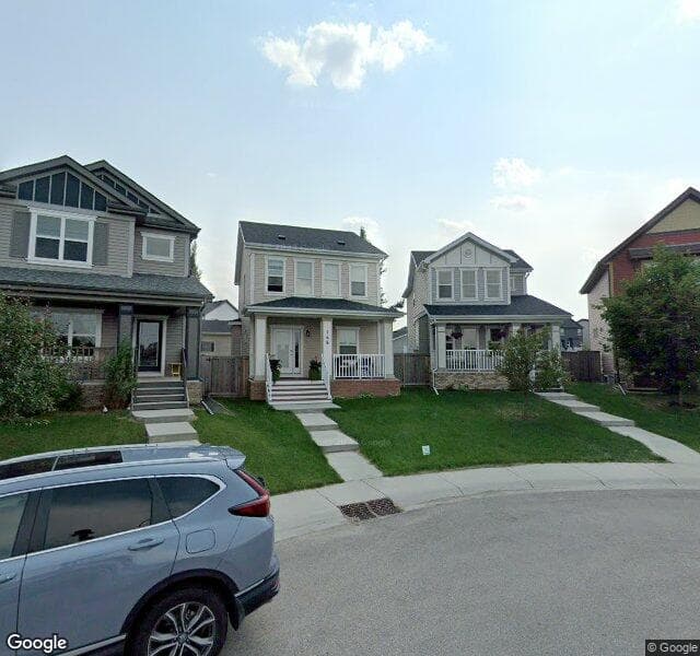 Street view of 148 Copperpond Park SE, Calgary