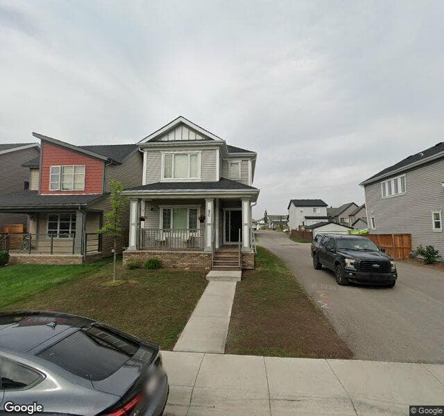 Street view of 80 Copperpond Parade SE, Calgary