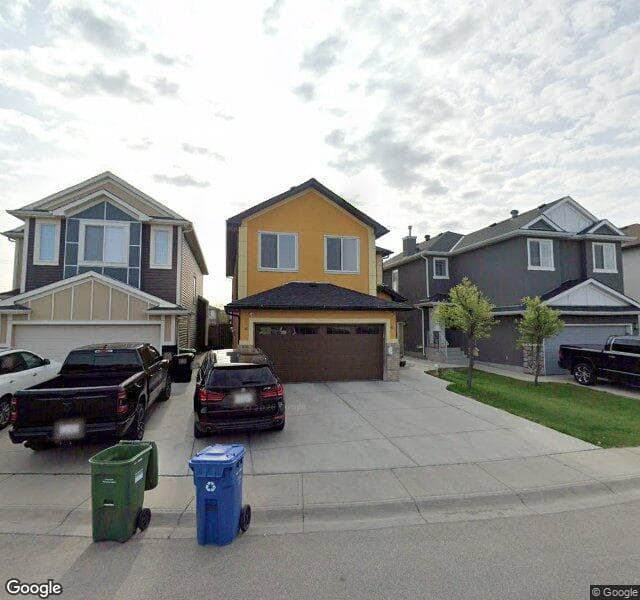 Street view of 120 Saddlecrest Gardens NE, Calgary