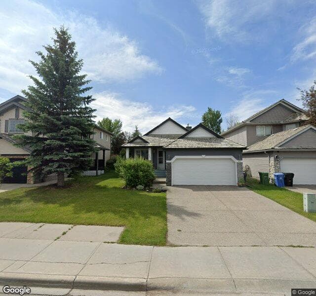 Street view of 293 Chaparral Drive SE, Calgary