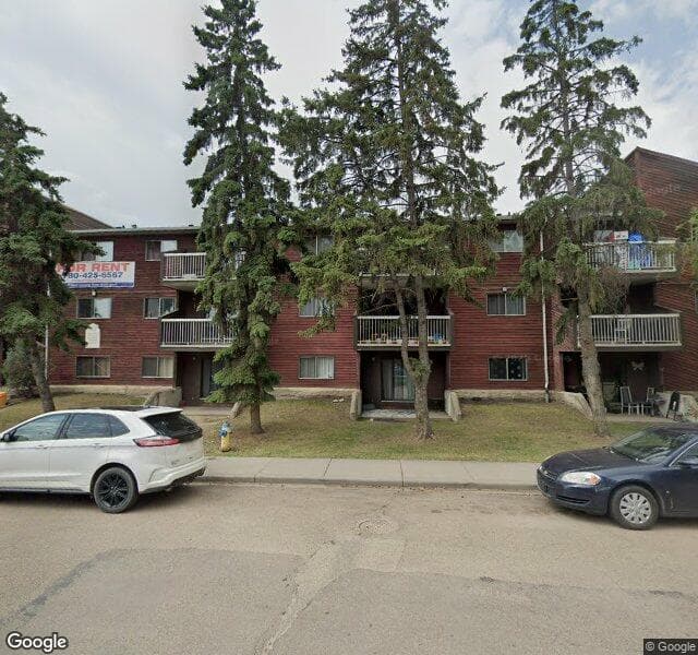 Street view of 103-10106 162 Street NW, Edmonton