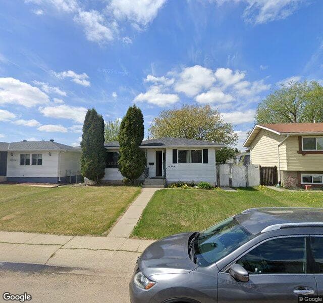 Street view of 15804 124 Street NW, Edmonton