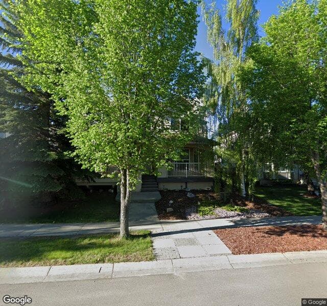 Street view of 7127 Sierra Morena Boulevard SW, Calgary