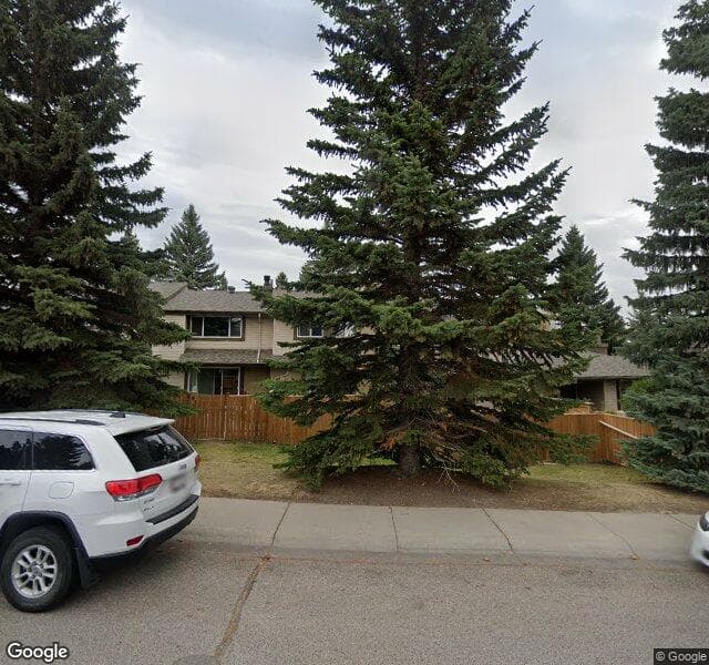 Street view of 32-310 Brookmere Road SW, Calgary